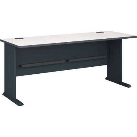 BUSH IND Bush Furniture 72in Desk - Gray - Series A WC84872